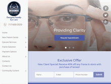 Tablet Screenshot of designfamilyeye.com